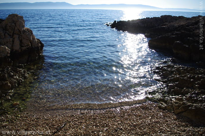 Strand Istrien Ravni versteckte Bucht